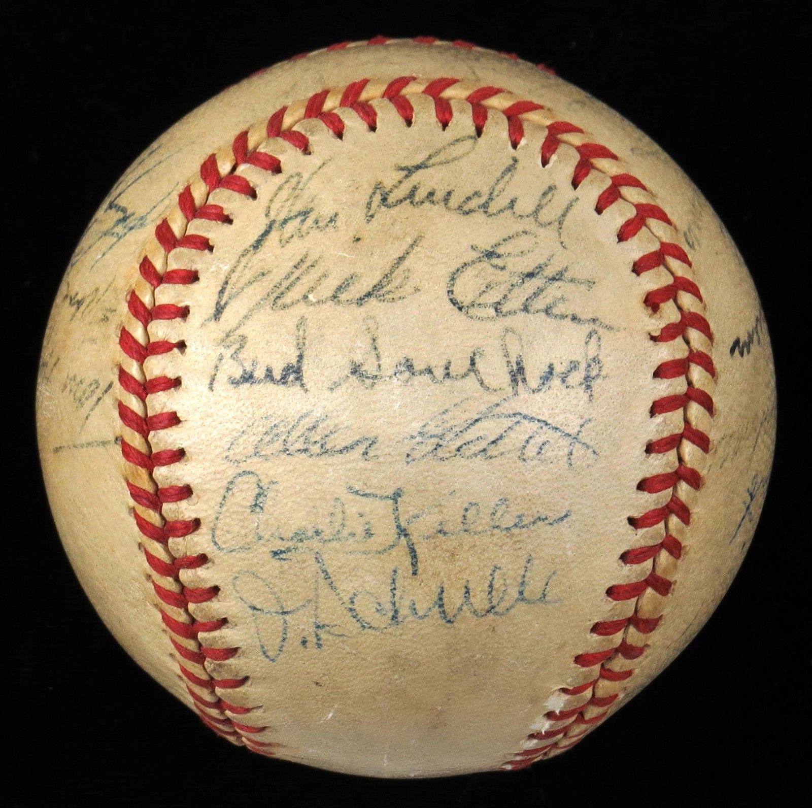 1946 New York Yankees Team Signed Autographed Baseball Joe Dimaggio JSA COA