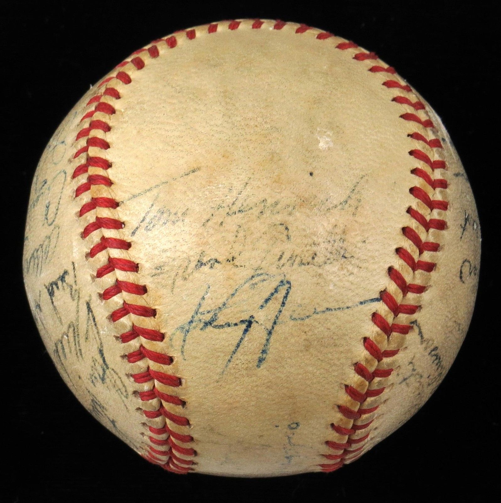 1946 New York Yankees Team Signed Autographed Baseball Joe Dimaggio JSA COA