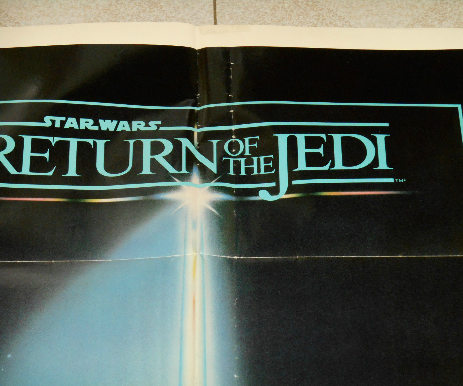 original RETURN OF THE JEDI one-sheet poster George Lucas Harrison Ford