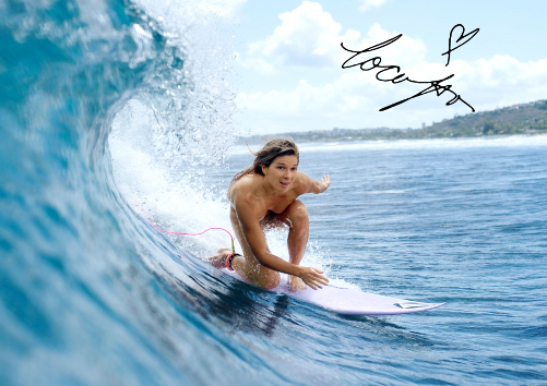 Coco Ho Surfing Surfer Surf Signed Autograph A4 Poster Photo Print Naked Nude 1