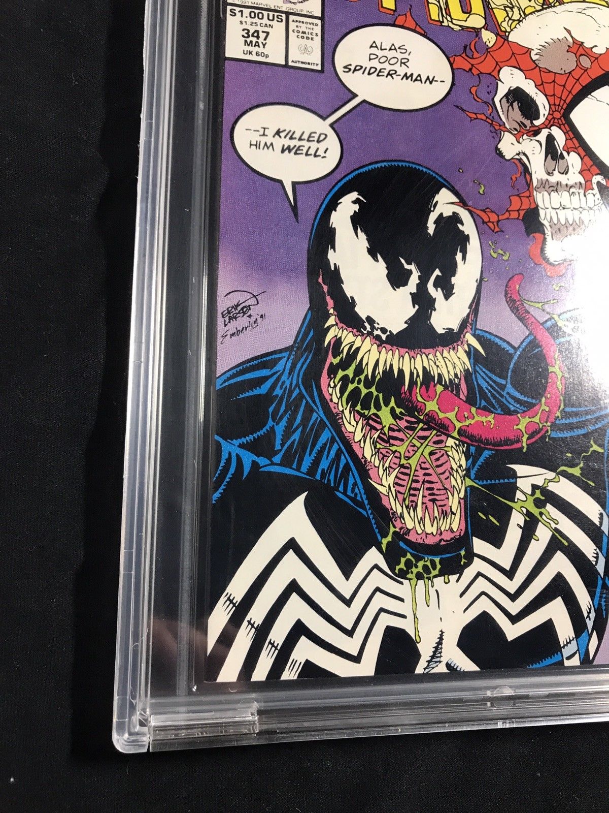 amazing spiderman 347 Cbcs 9.8 Not Cgc Pgx Venom Marvel High Grade carnage