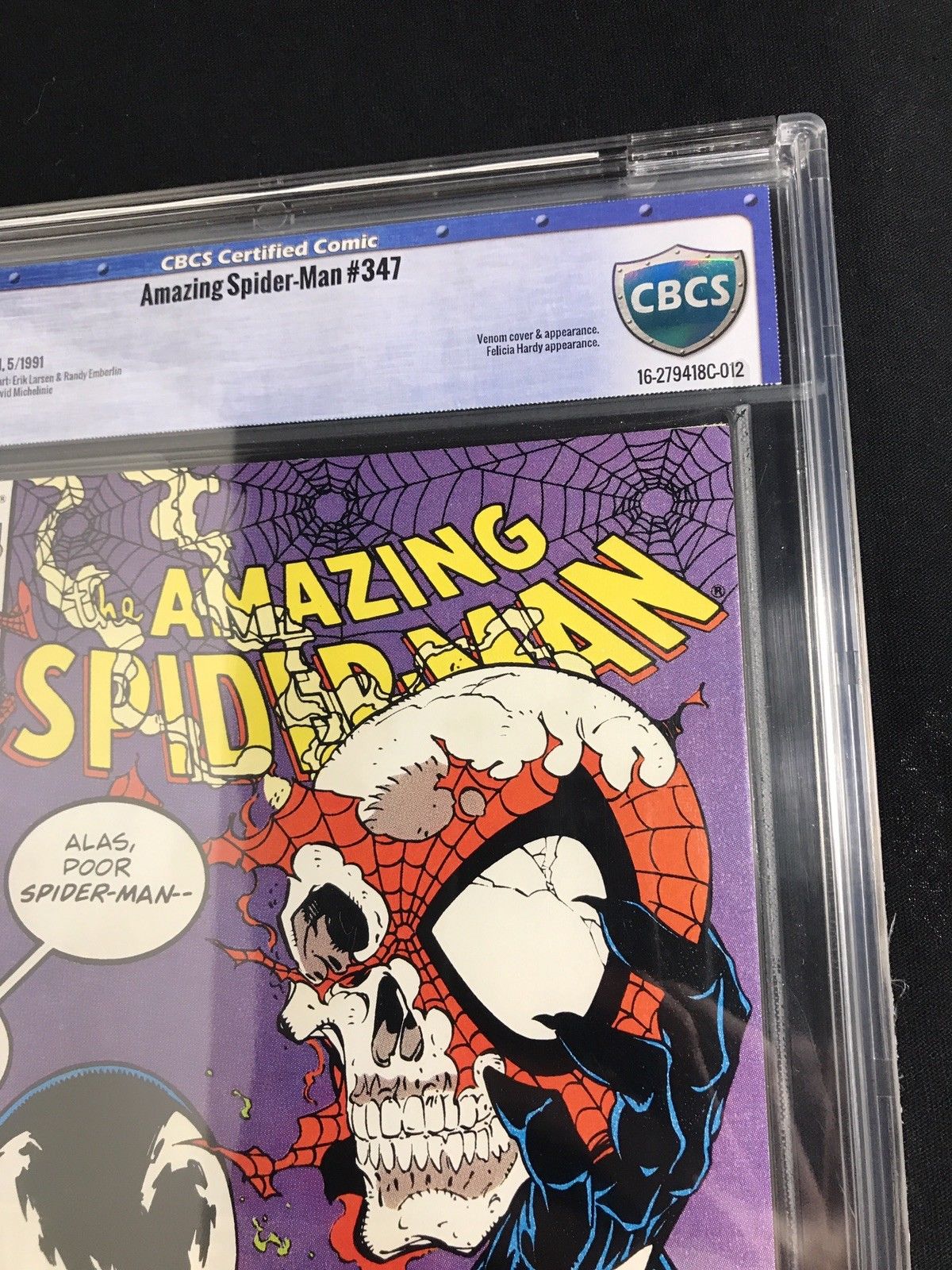 amazing spiderman 347 Cbcs 9.8 Not Cgc Pgx Venom Marvel High Grade carnage