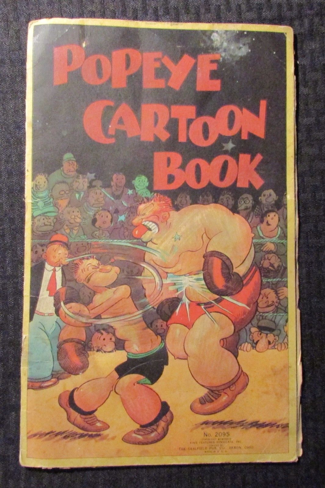 1934 POPEYE CARTOON BOOK #2095 Saalfield GD+ 2.5 King Features Inc.