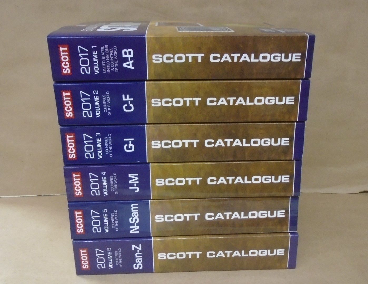 2017 Scott Worldwide Stamp Catalogues Complete Set Volumes 1 Thru 6