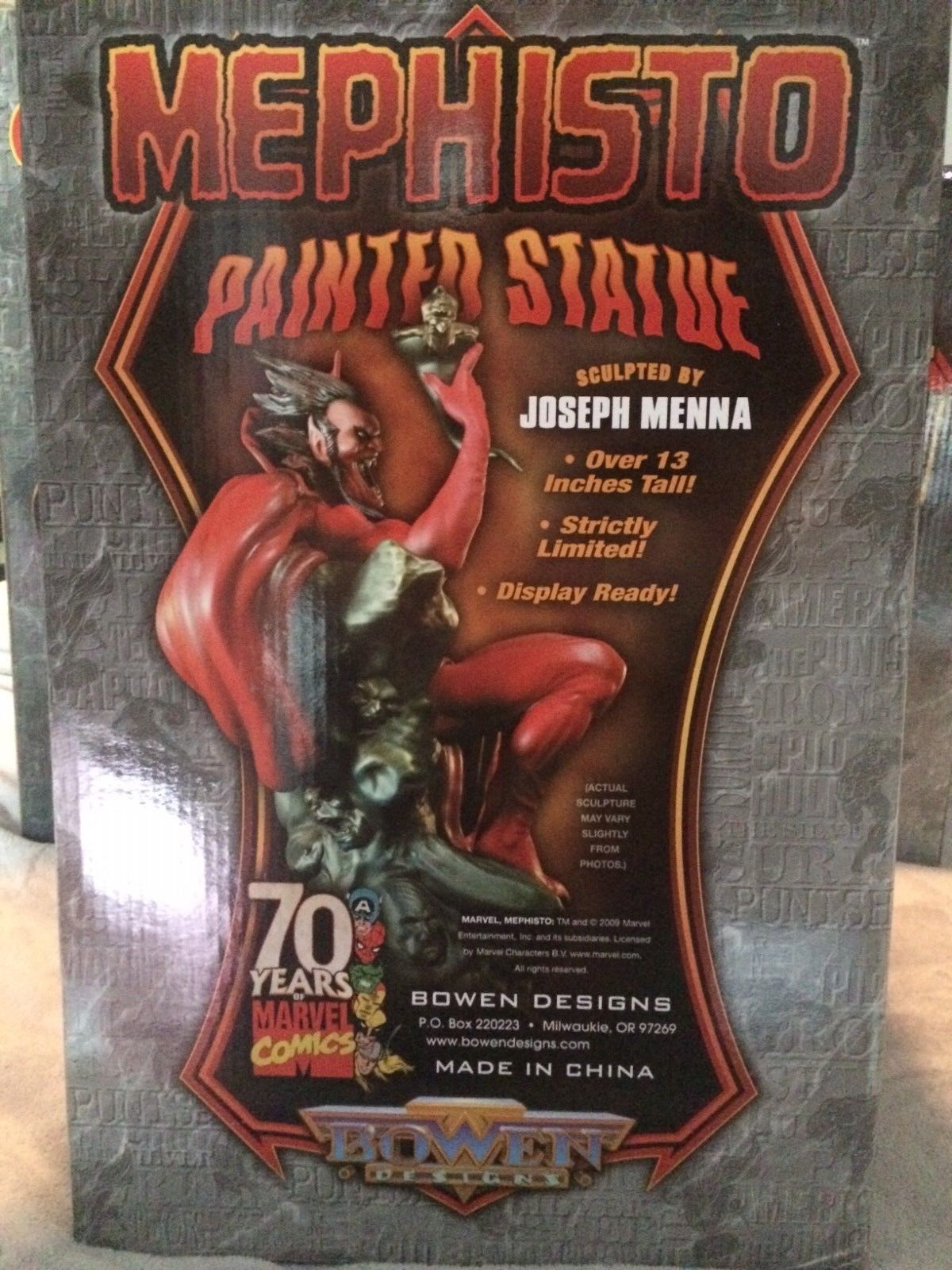 Bowen Designs Marvel Mephisto Full Size Statue Number 148/800