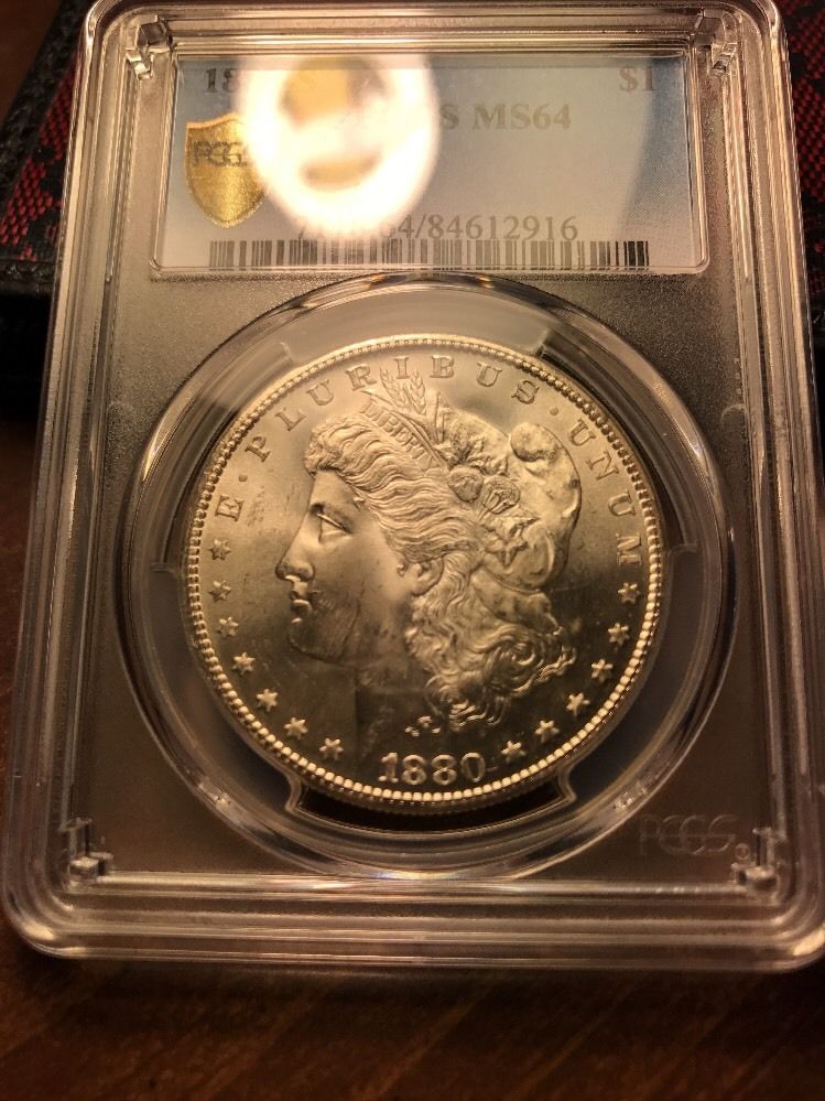 1880-S $1 Morgan Silver Dollar PCGS MS64 with TrueView Photo! Blast White!