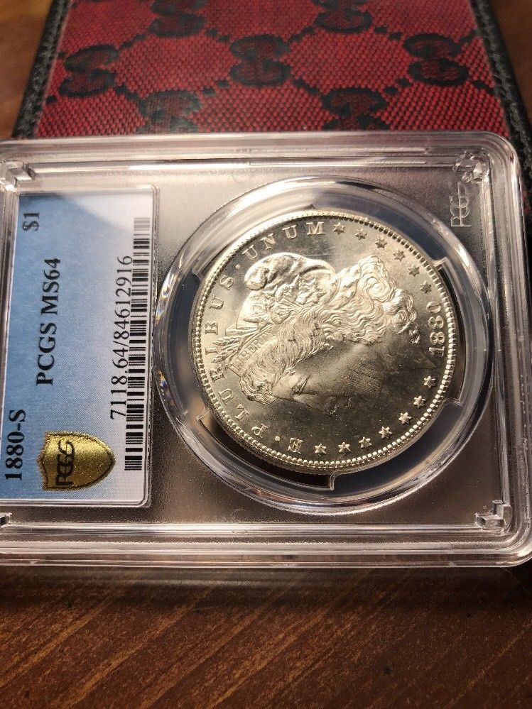 1880-S $1 Morgan Silver Dollar PCGS MS64 with TrueView Photo! Blast White!