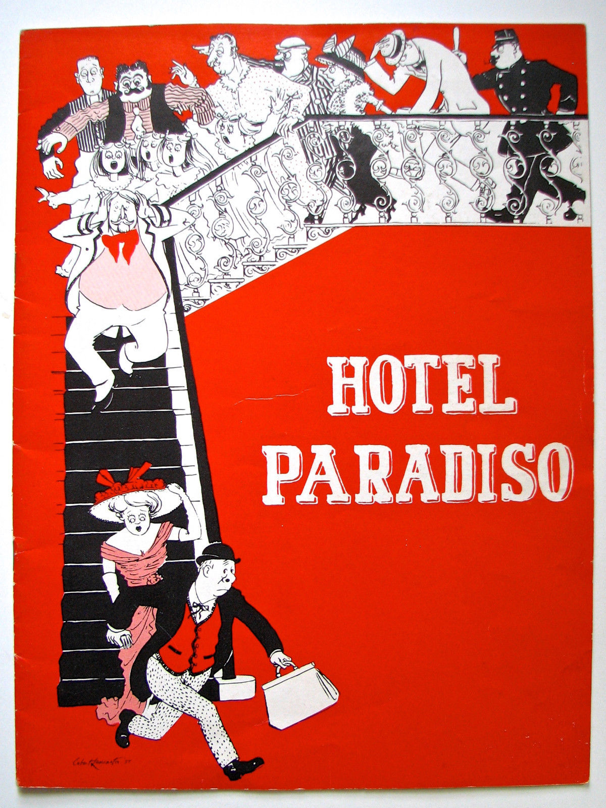 1957 ANGELA LANSBURY DEBUT HOTEL PARADISO SOUVENIR PROGRAM AND PLAYBILL