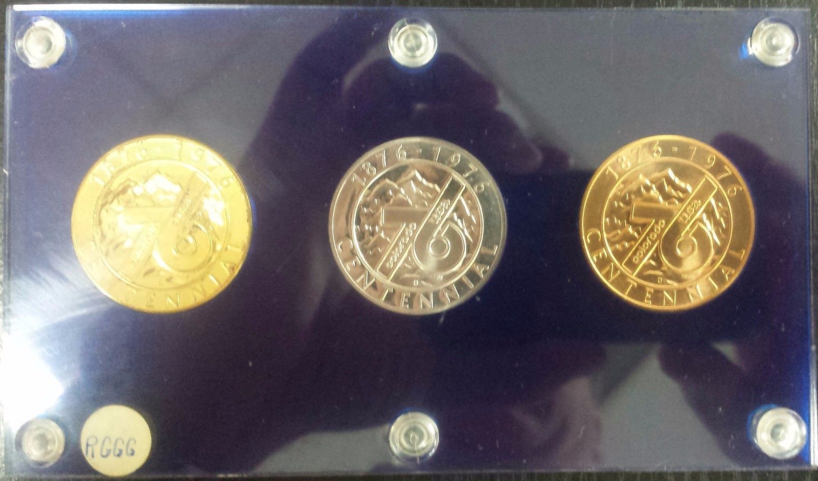 1976 Colorado Centennial Commemorative Medals 3-Coin Set LE - Set No. 807