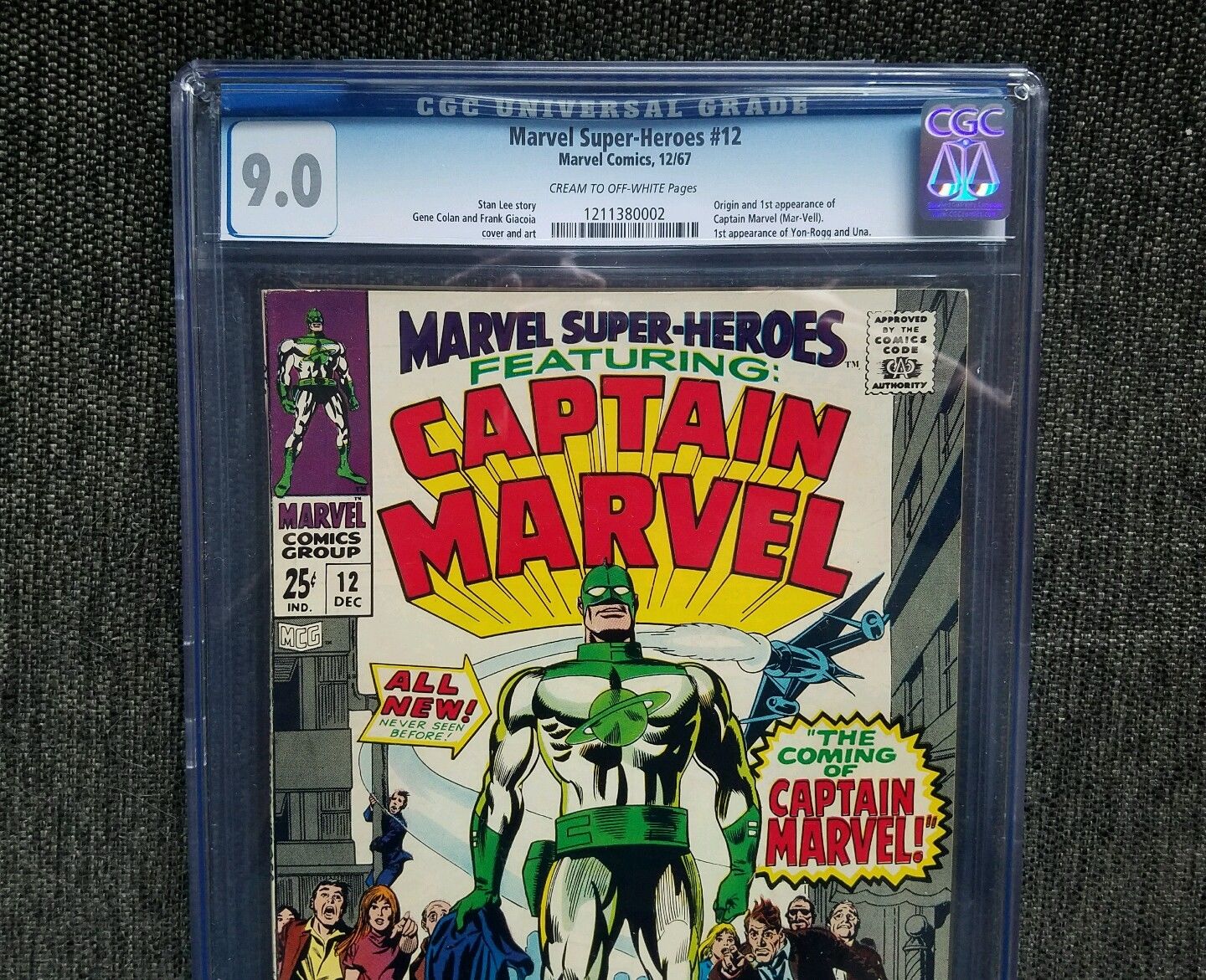 Marvel Super-Heroes #12 CGC 9.0 Captain Marvel appearance in Ms Marvel Movie?