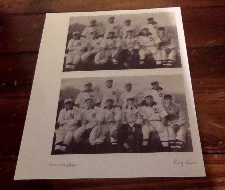 Sports Memorabilia. Glossy Vintage Baseball Photo. 1913? NY Yankees? Signed.