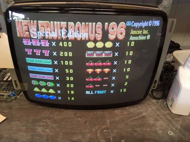 1996 Fruit Bonus SE game board