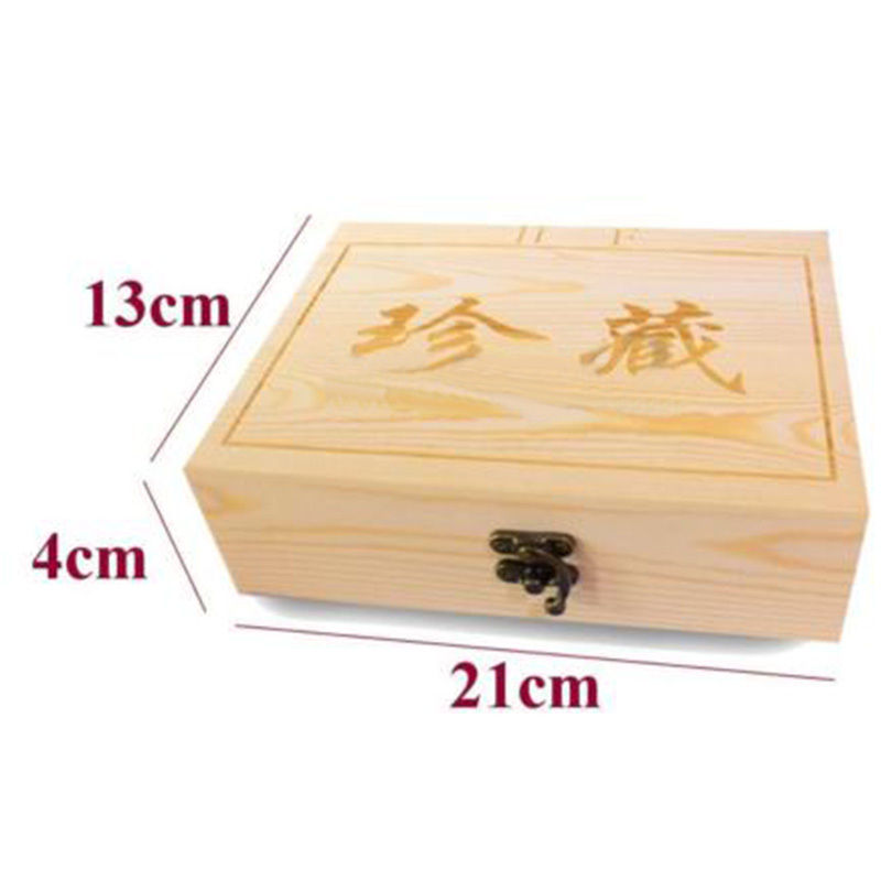 Wood Coins Display Storage Box Collectible Case for Certified Coin + Capsules