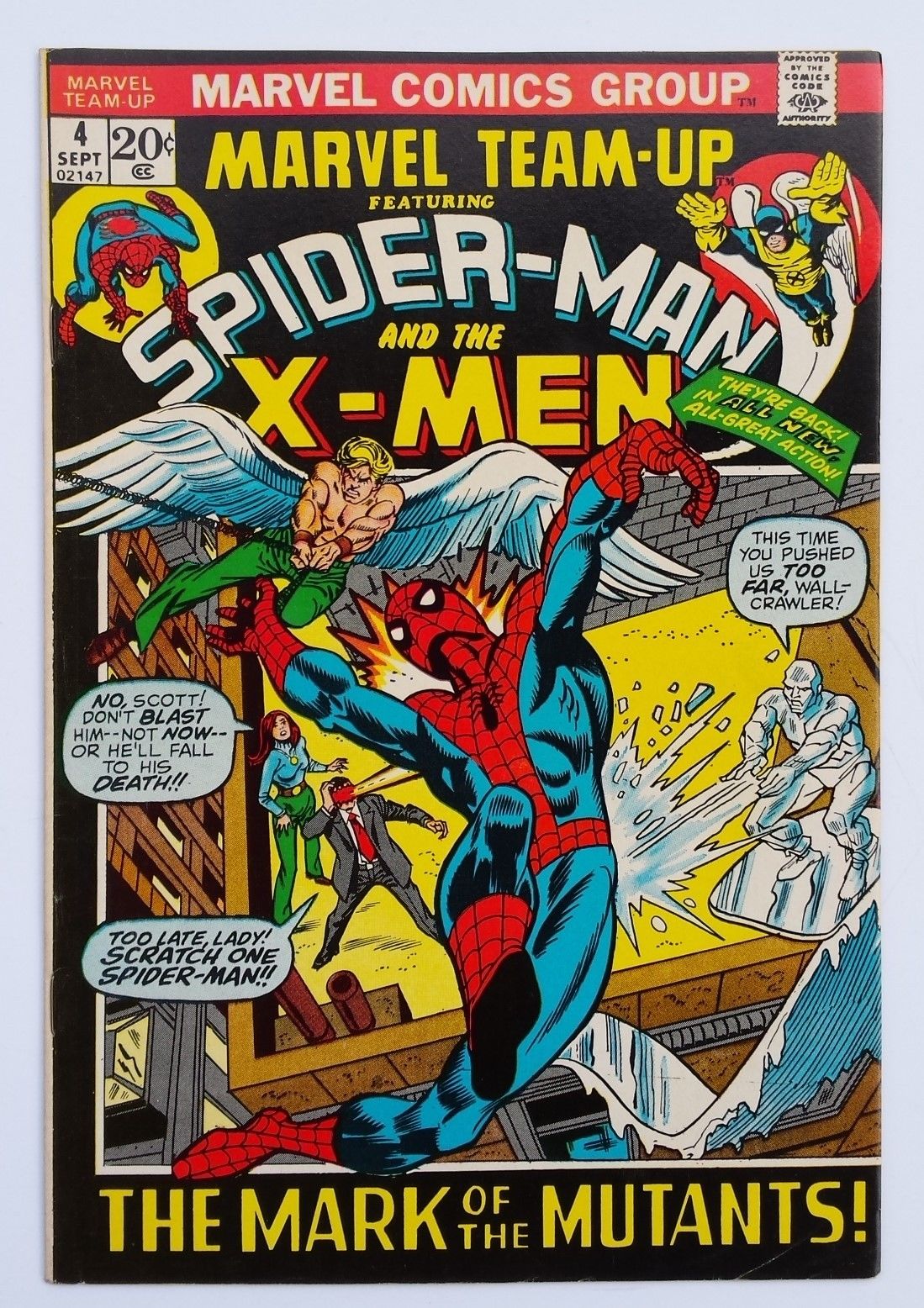 MARVEL TEAM-UP #4 SPIDER-MAN and the X-MEN 1972 *SEE VIDEO