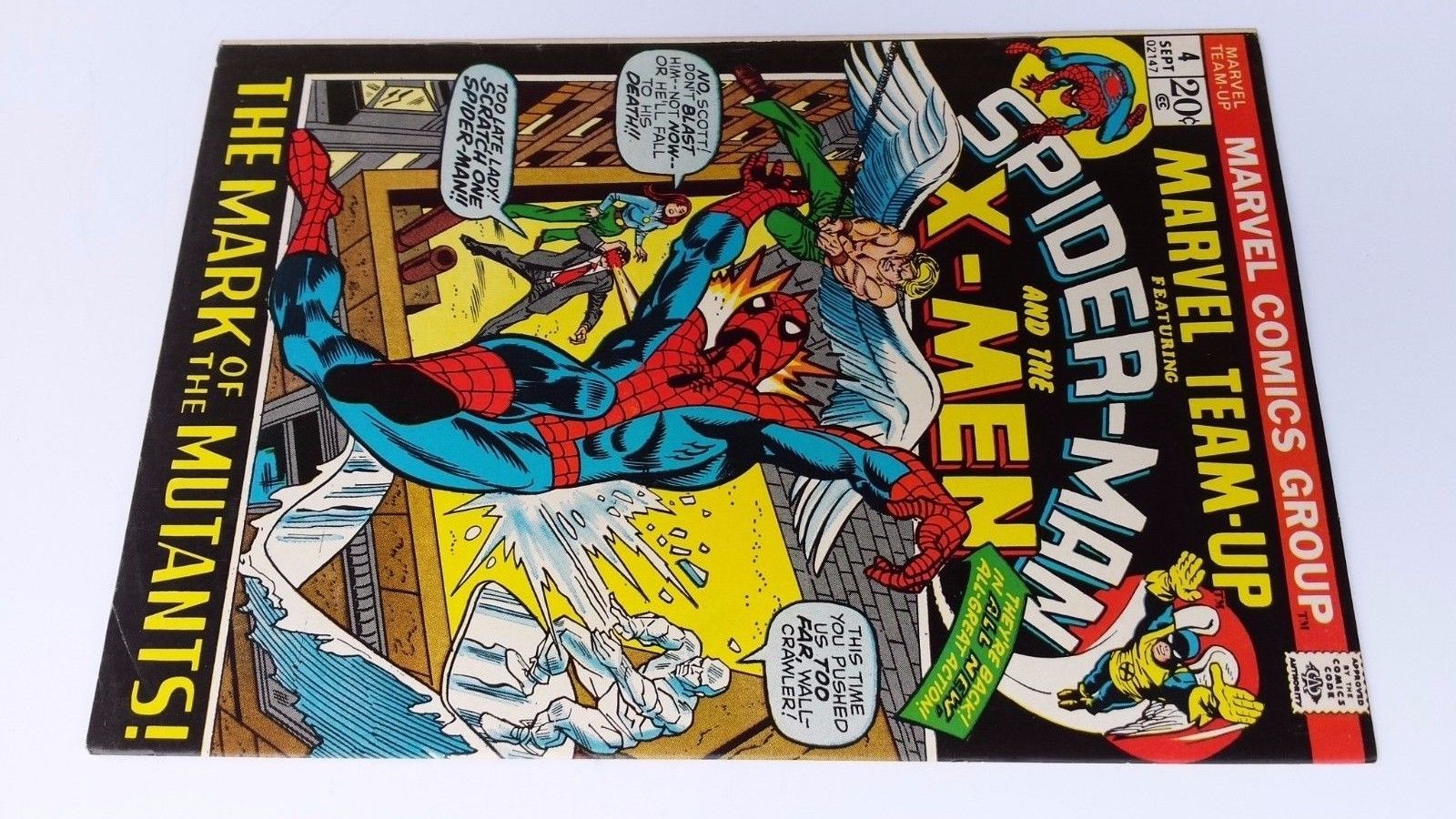 MARVEL TEAM-UP #4 SPIDER-MAN and the X-MEN 1972 *SEE VIDEO