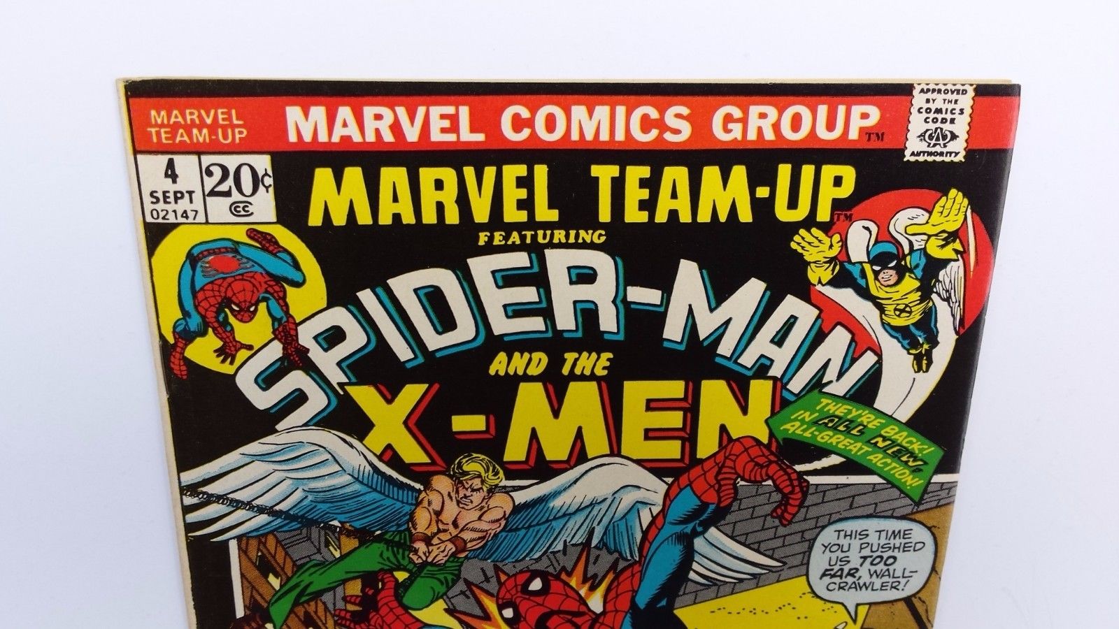 MARVEL TEAM-UP #4 SPIDER-MAN and the X-MEN 1972 *SEE VIDEO