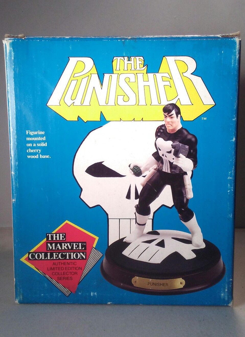 marvel THE PUNISHER ceramic statue MARVEL COLLECTION with COA 1991 8in. #6057