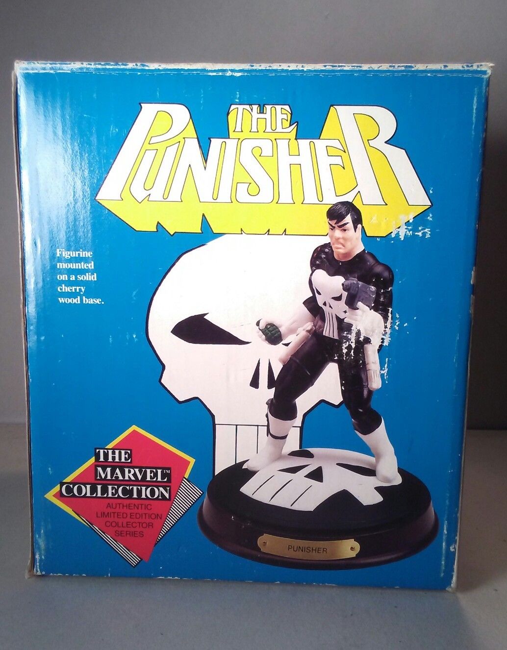 marvel THE PUNISHER ceramic statue MARVEL COLLECTION with COA 1991 8in. #6057