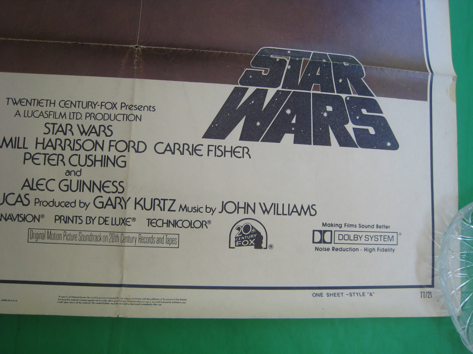 ORIGINAL STAR WARS 1977, MOVIE POSTER, STYLE A