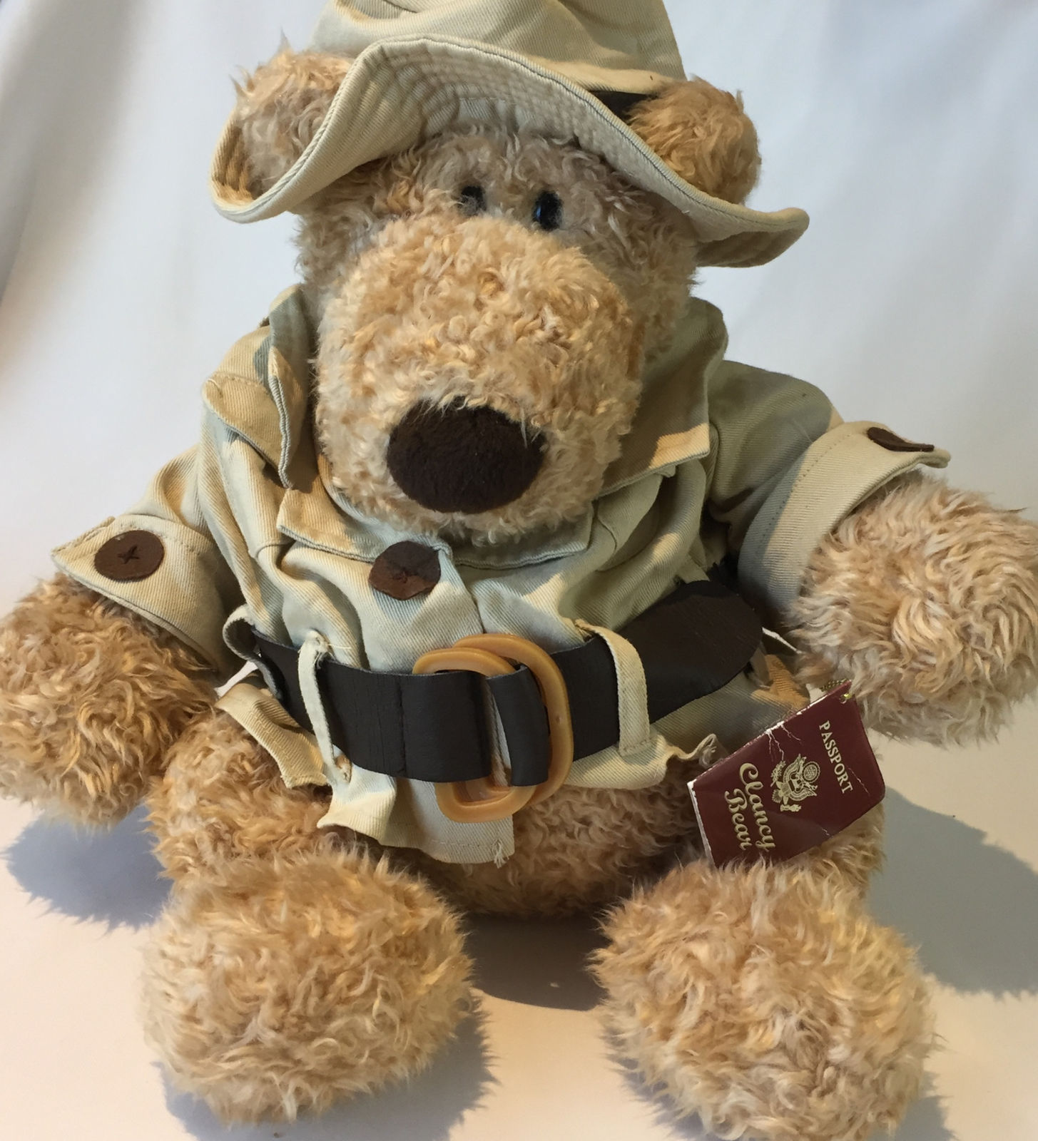 Pottery Barn Kids GUND Clancy Passport Teddy Bear Plush 15" Stuffed Animal