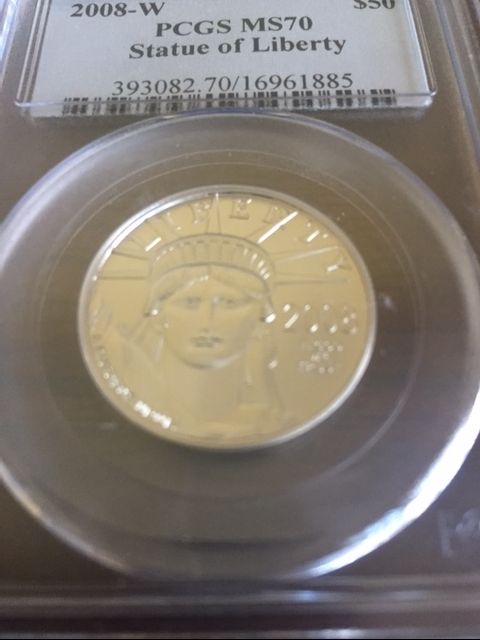 2008 W AMERICAN PLATINUM EAGLE $50 SATIN FINISH PCGS MS 70 !! PERFECT & RARE