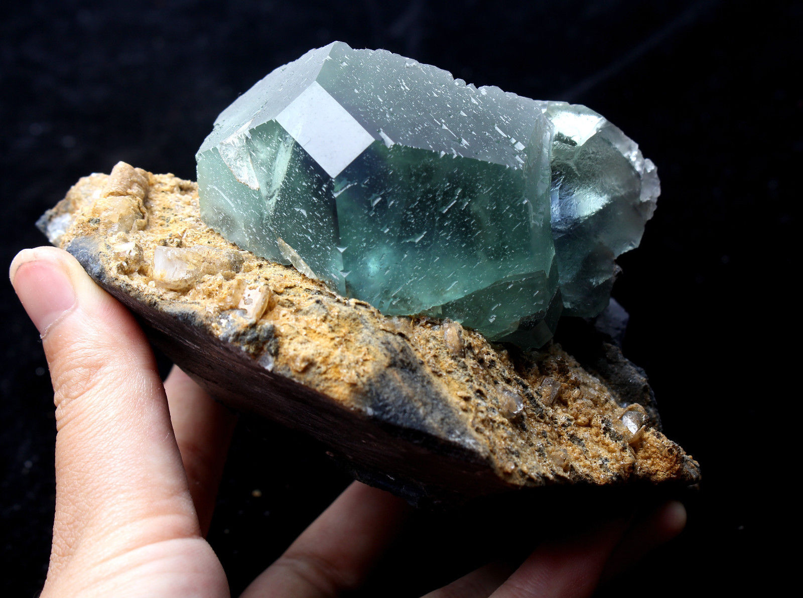 920g NATURAL Green.Blue FLUORITE Quartz Crystal Cluster  Mineral Specimen