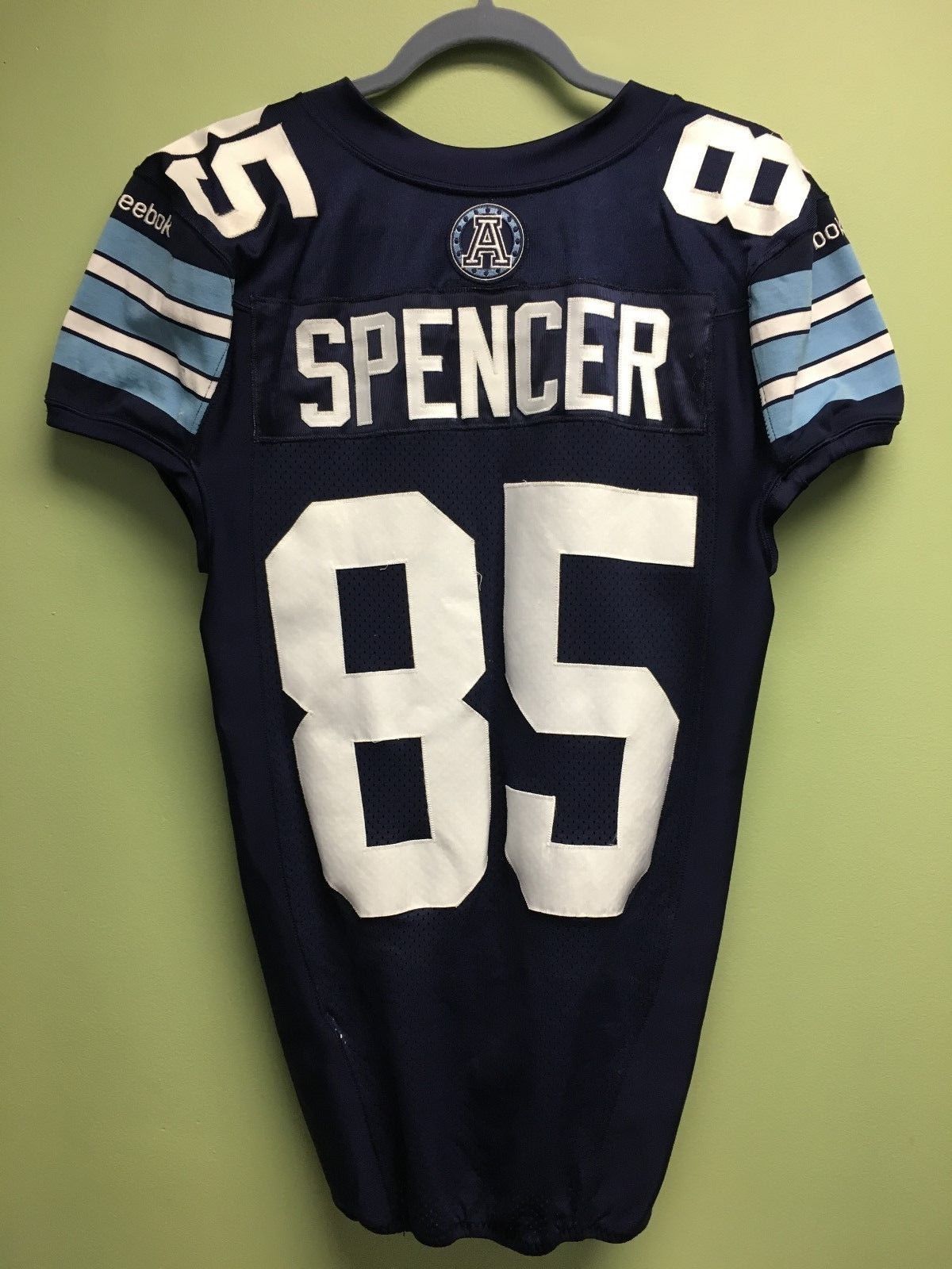 2014 Diontae Spencer Toronto Argonauts Authentic GAME USED CFL Football Jersey