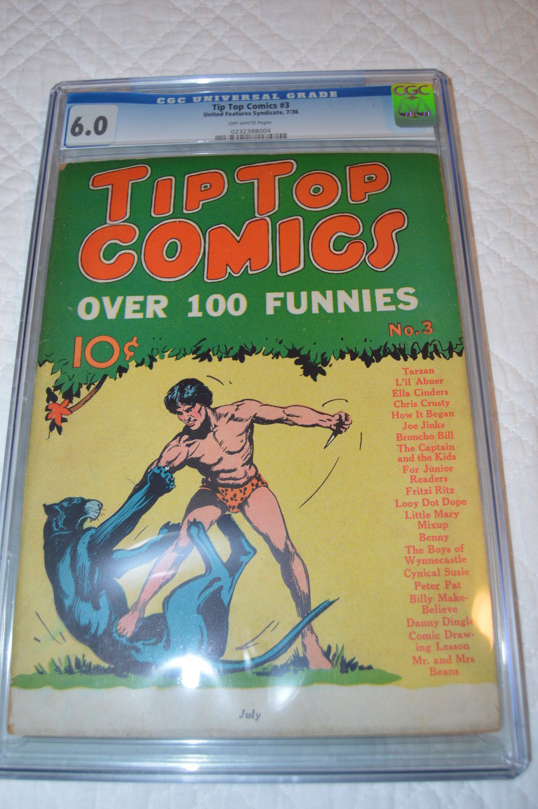 Tip Top Comics # 3 (1936) CGC 6.0