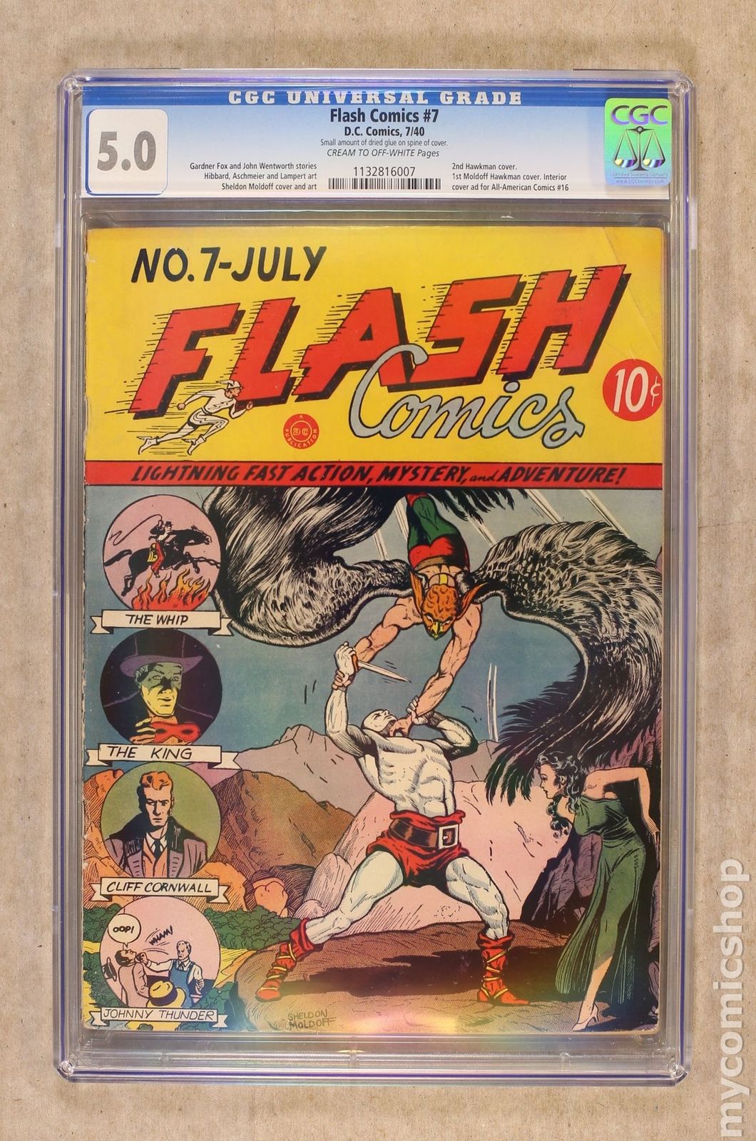 Flash Comics (1940 DC) #7 CGC 5.0 1132816007