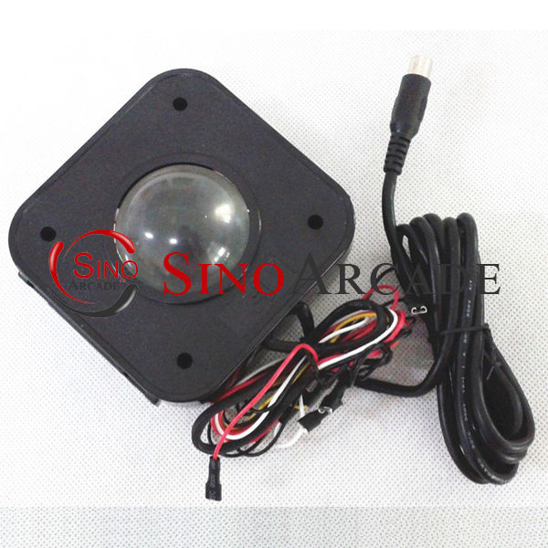 Illuminated 4.5cm Round Arcade Game Lit LED Trackball mouse Jamma PCB connector