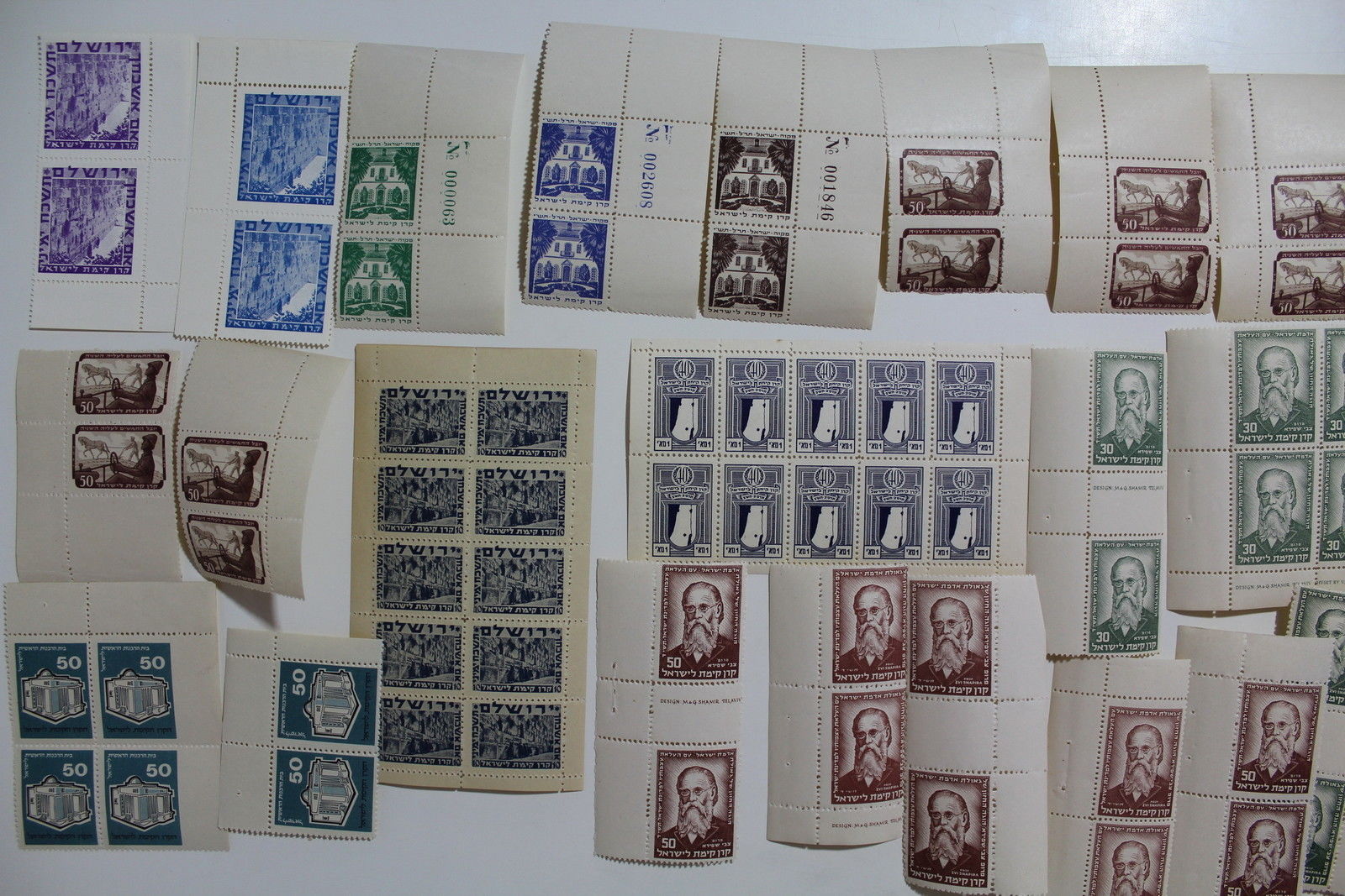 Israel, JNF, KKL, Collection of Mint Stamps, Almost all MNH, Incl Errors #a1196