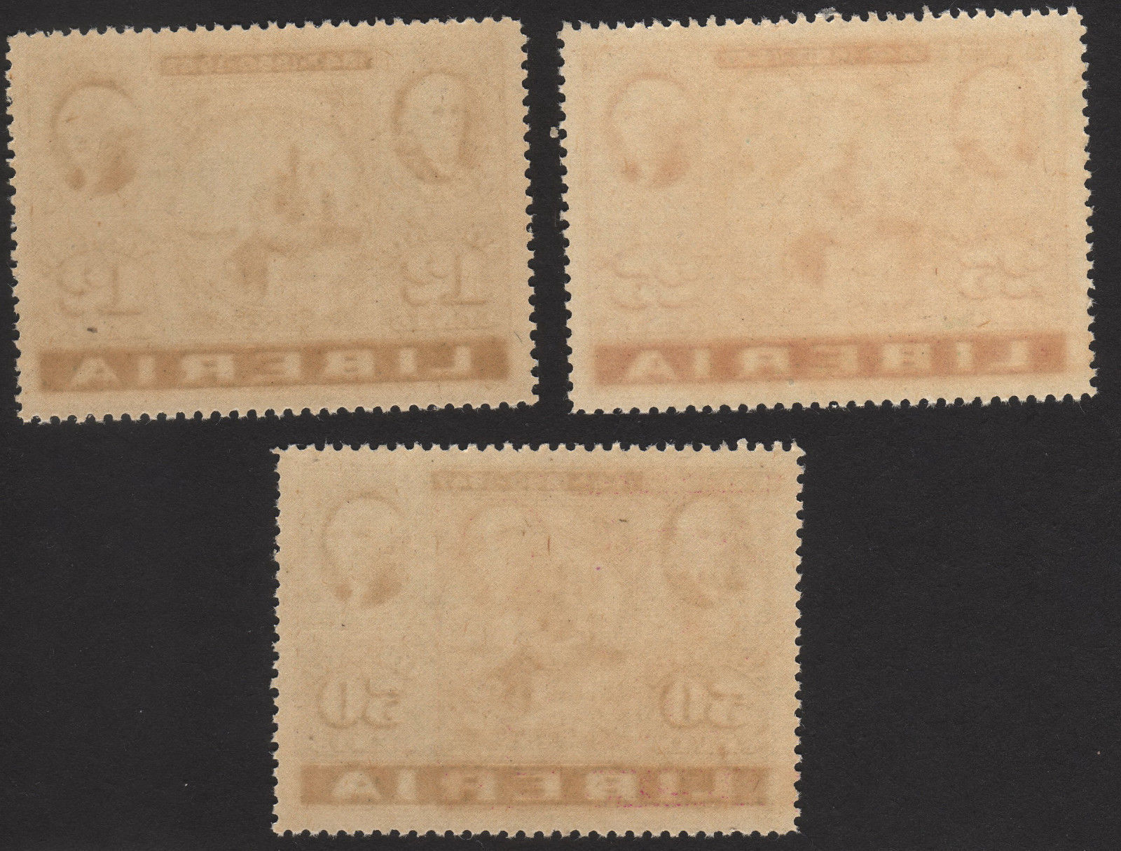 1947, Liberia CIPEX, New York, MNH Set of Sc C54 - C56