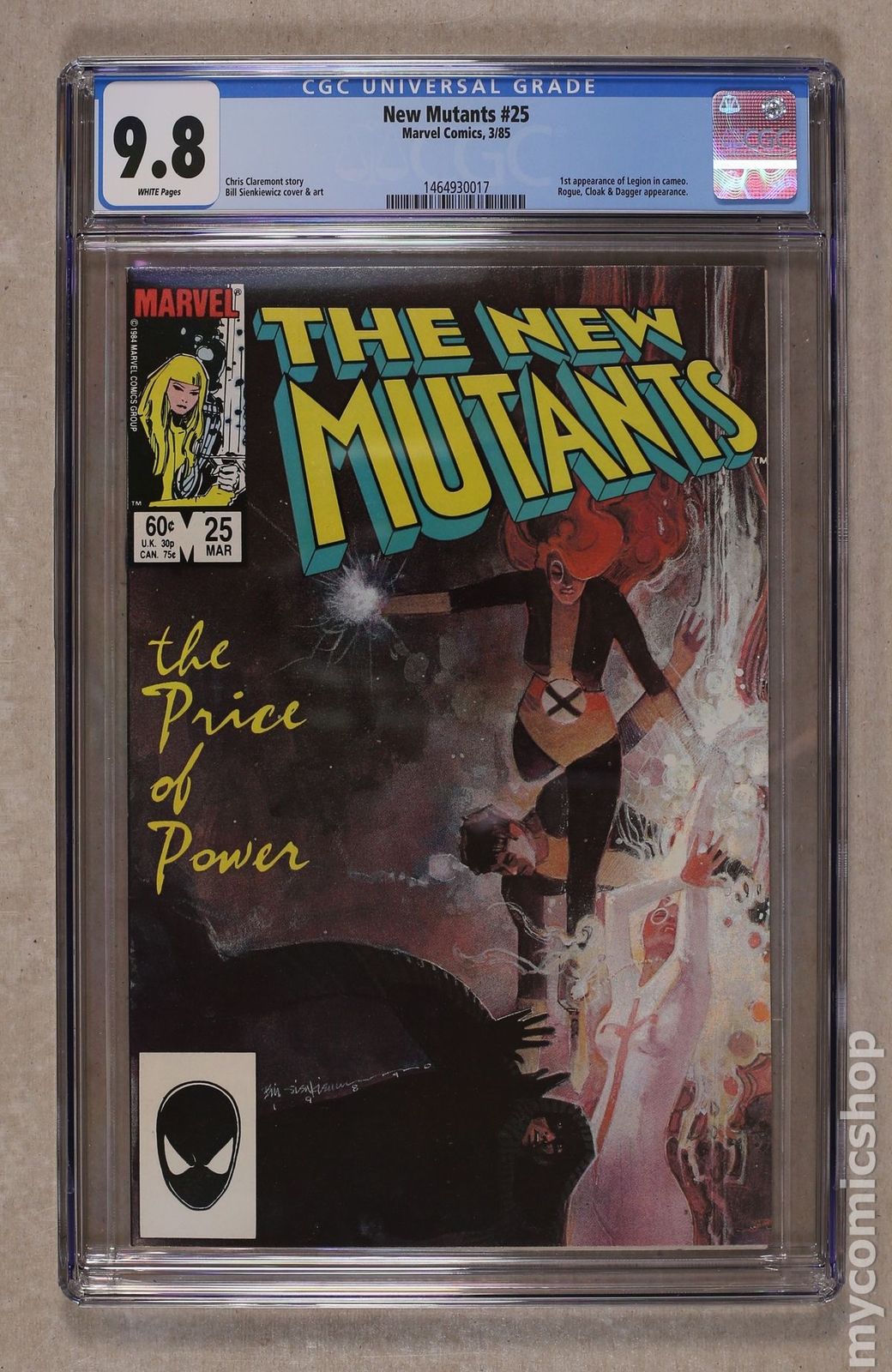 New Mutants (1983 1st Series) #25 CGC 9.8 1464930017