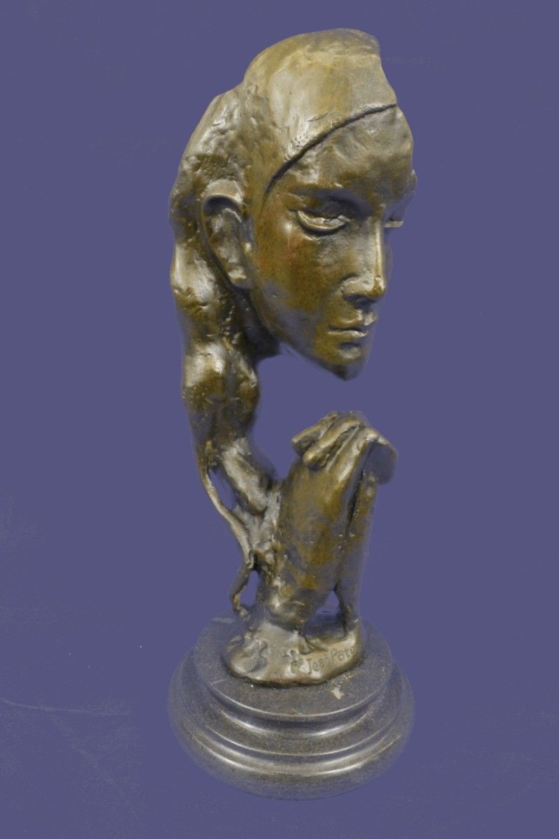 Bronze Sculpture Statue Auguste Rodin Classic Praying Lady Marble Figurine Gift