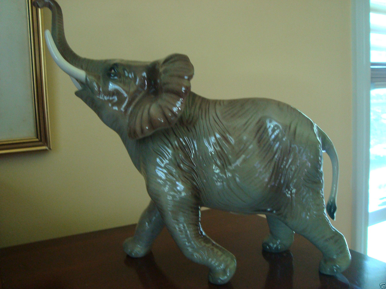 Vintage Large Elephant Figurine Goebel Germany 10"Tall RARE