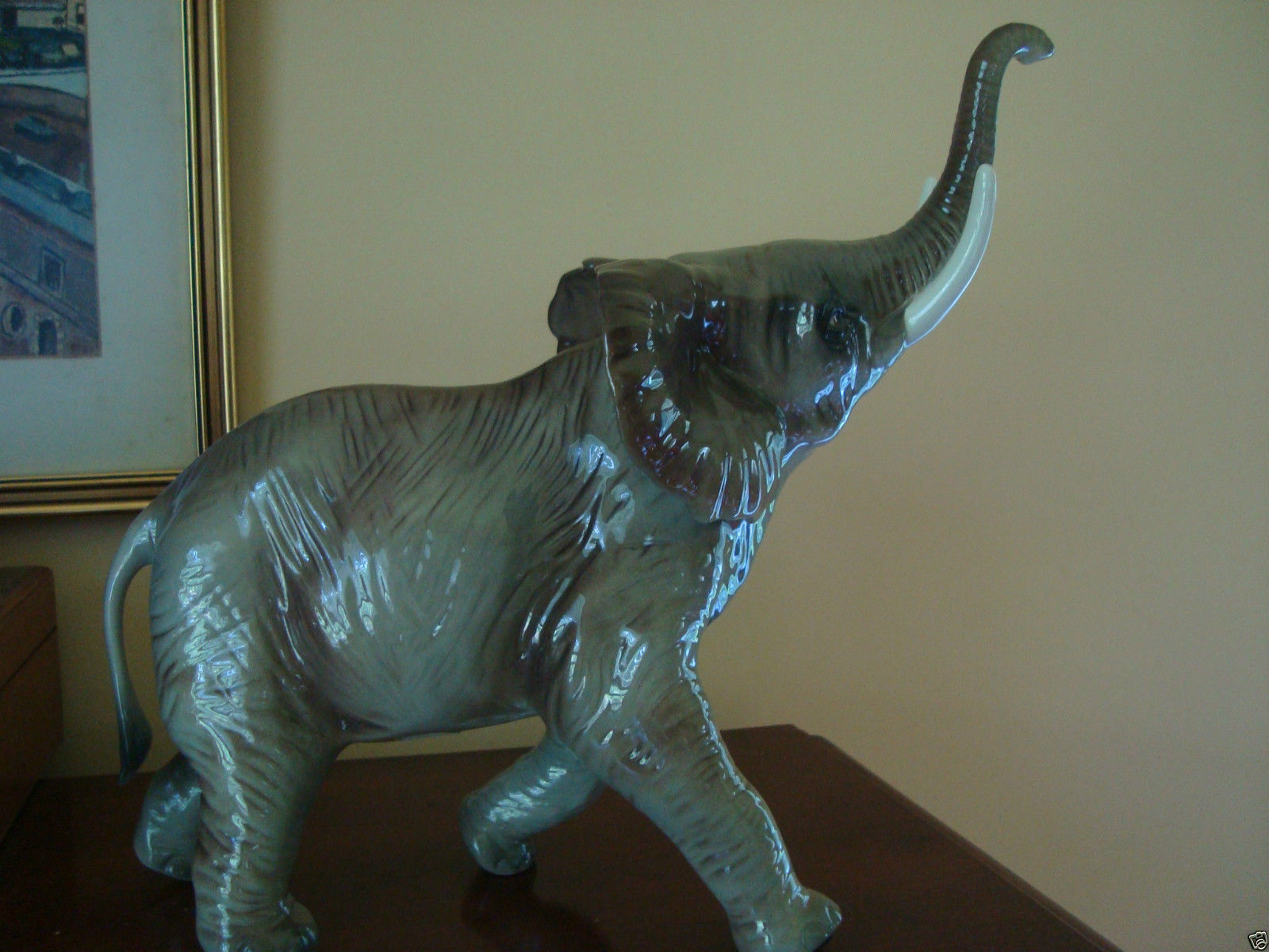 Vintage Large Elephant Figurine Goebel Germany 10"Tall RARE