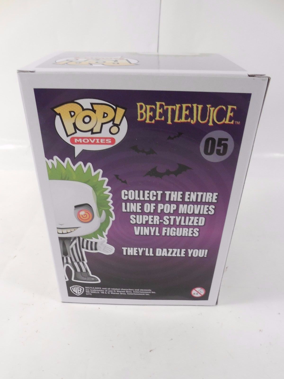 RARE FUNKO POP MOVIES BEETLEJUICE GLOW IN THE DARK CHASE VINYL FIGURE #05 GITD