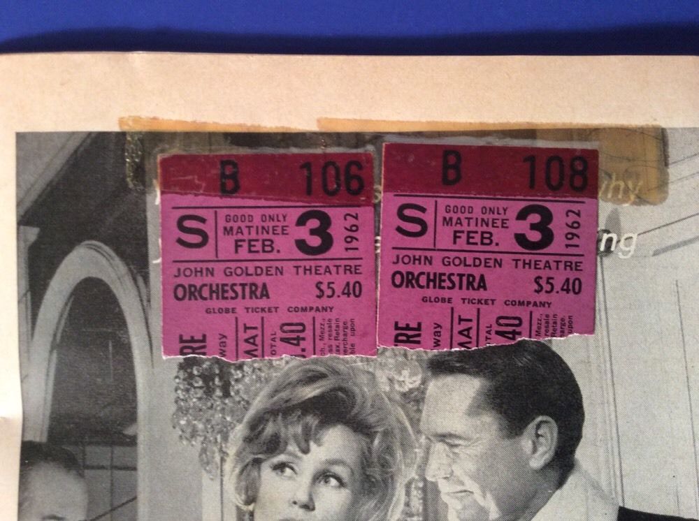 Vtg Program Playbill John Golden Theatre Sunday In New York 1960s Ads Tickets