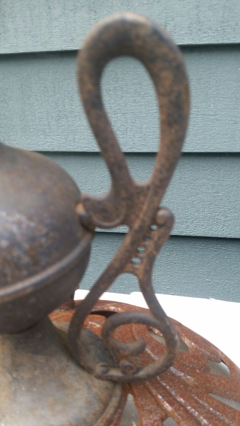 Vintage cast iron stove finial stewart