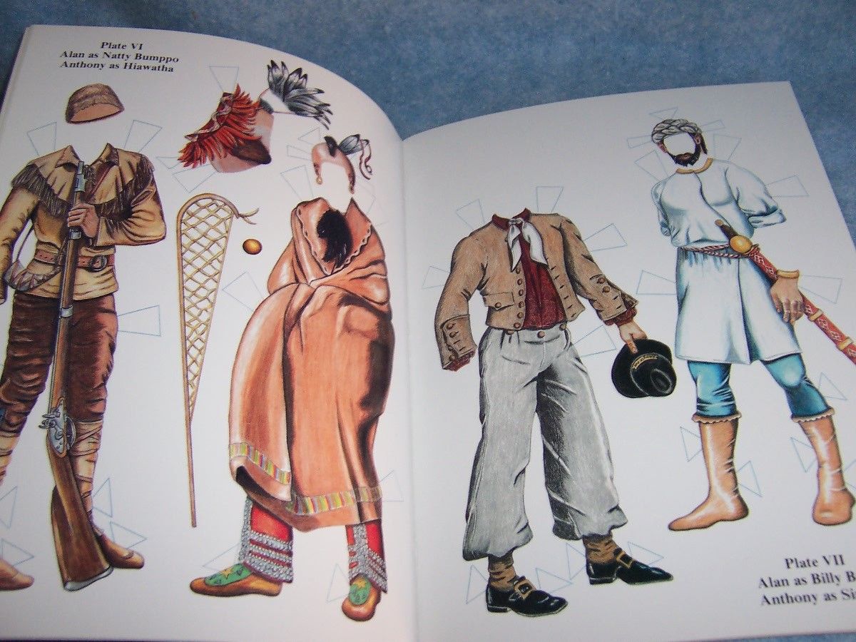 1988 Romantic Heroes of Fiction Paper Dolls by John Axe