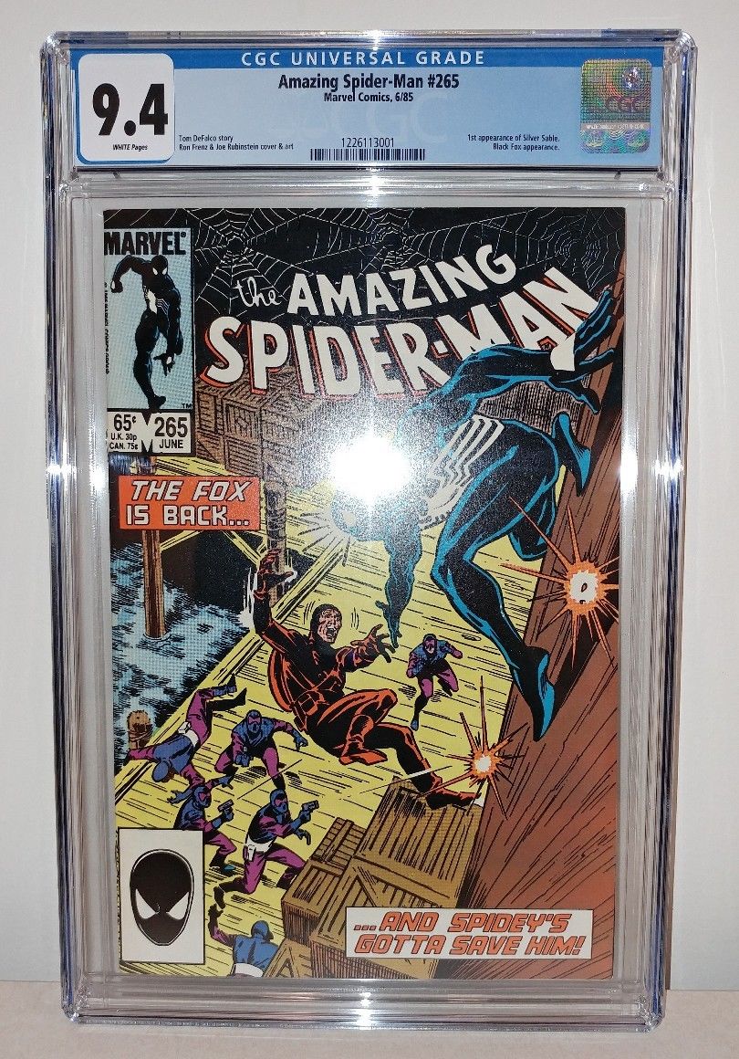 Amazing Spiderman #265 - CGC 9.4 - White Pages - 1st Silver Sable - NEW