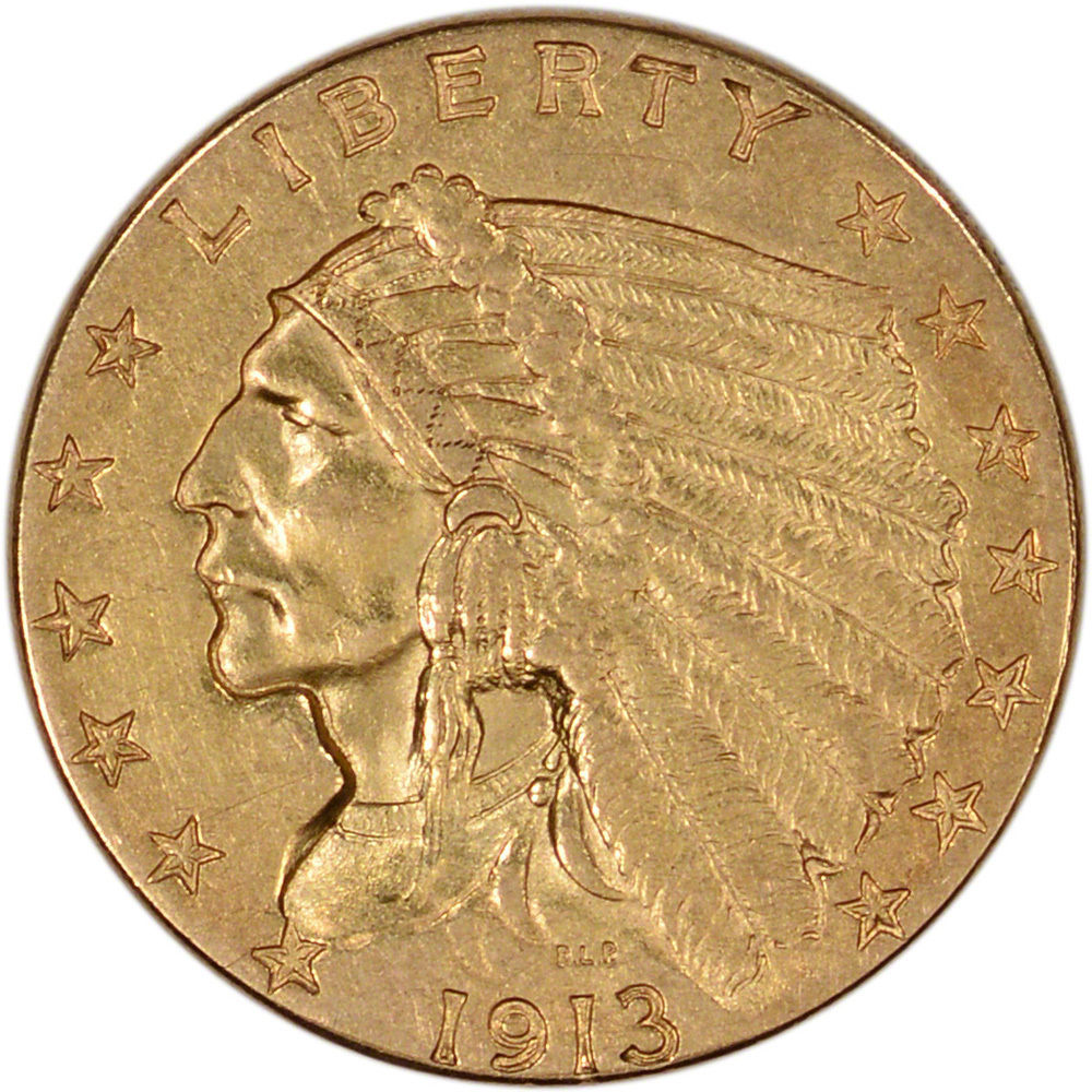 US Gold $2.50 Indian Head Quarter Eagle - Extra Fine - Random Date