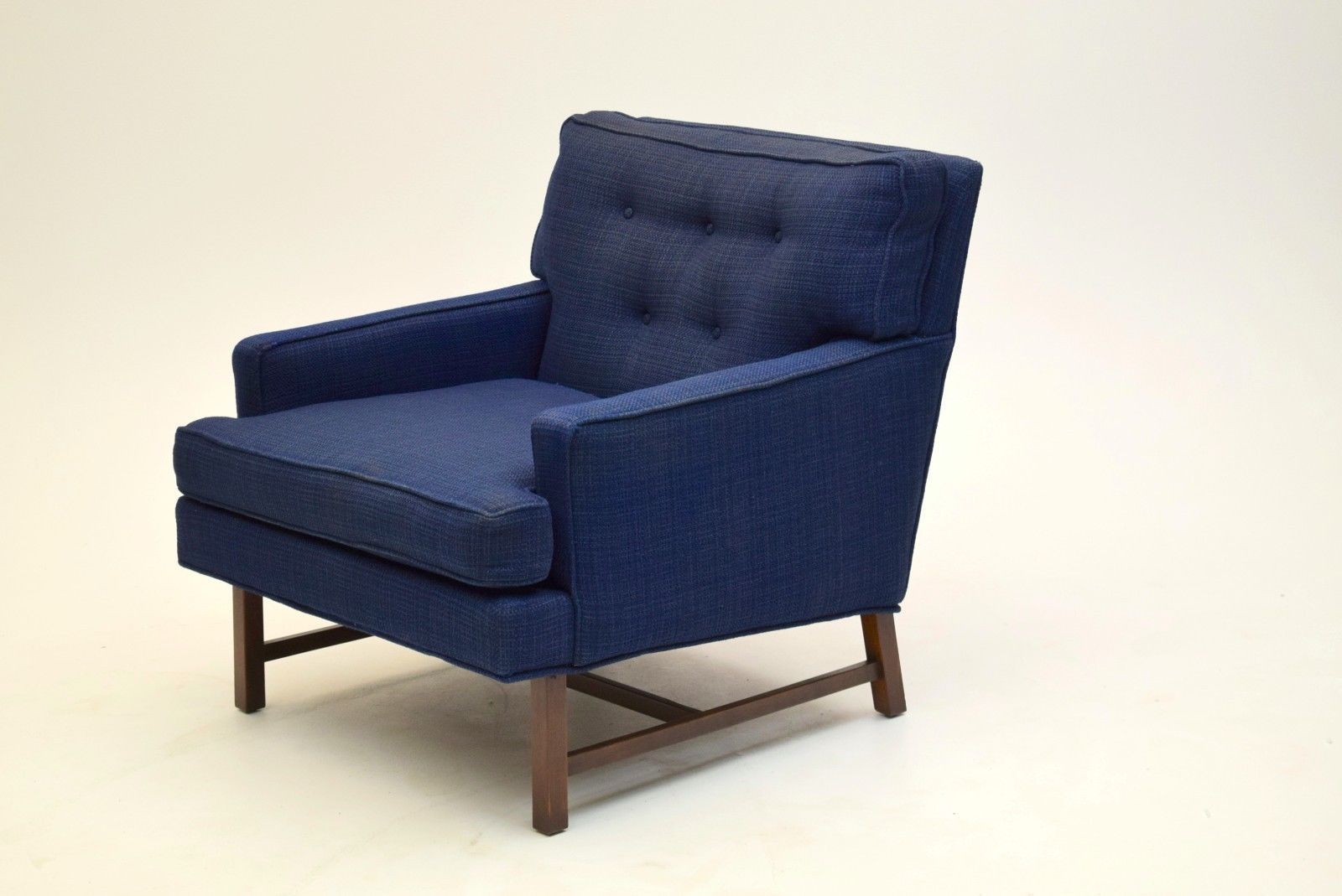 Lounge chairs by Harvey Probber Vintage Mid Century Modern dunbar blue