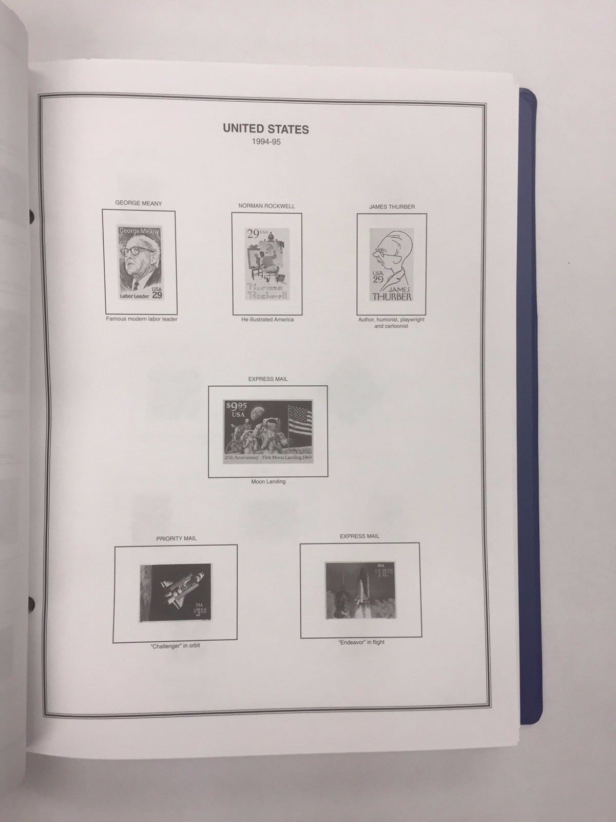 Modern United States Liberty Stamp Album