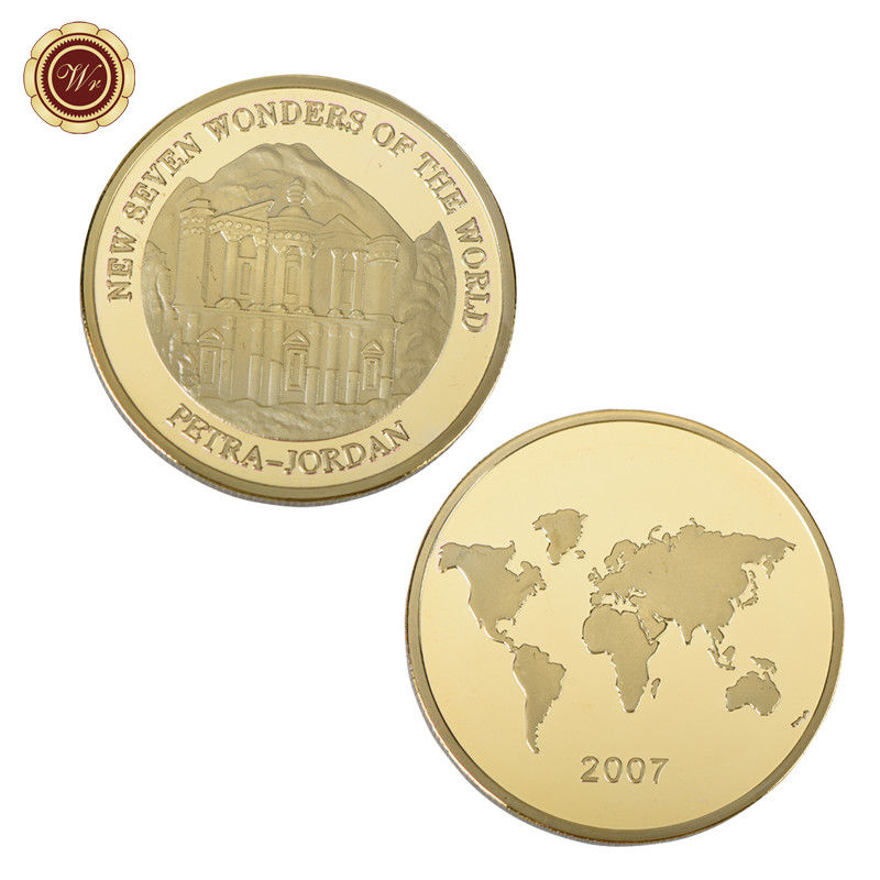 WR Petra - Jordan New Seven Wonders of The World 24K Gold Commemorative Coin