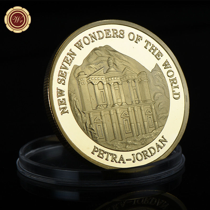 WR Petra - Jordan New Seven Wonders of The World 24K Gold Commemorative Coin