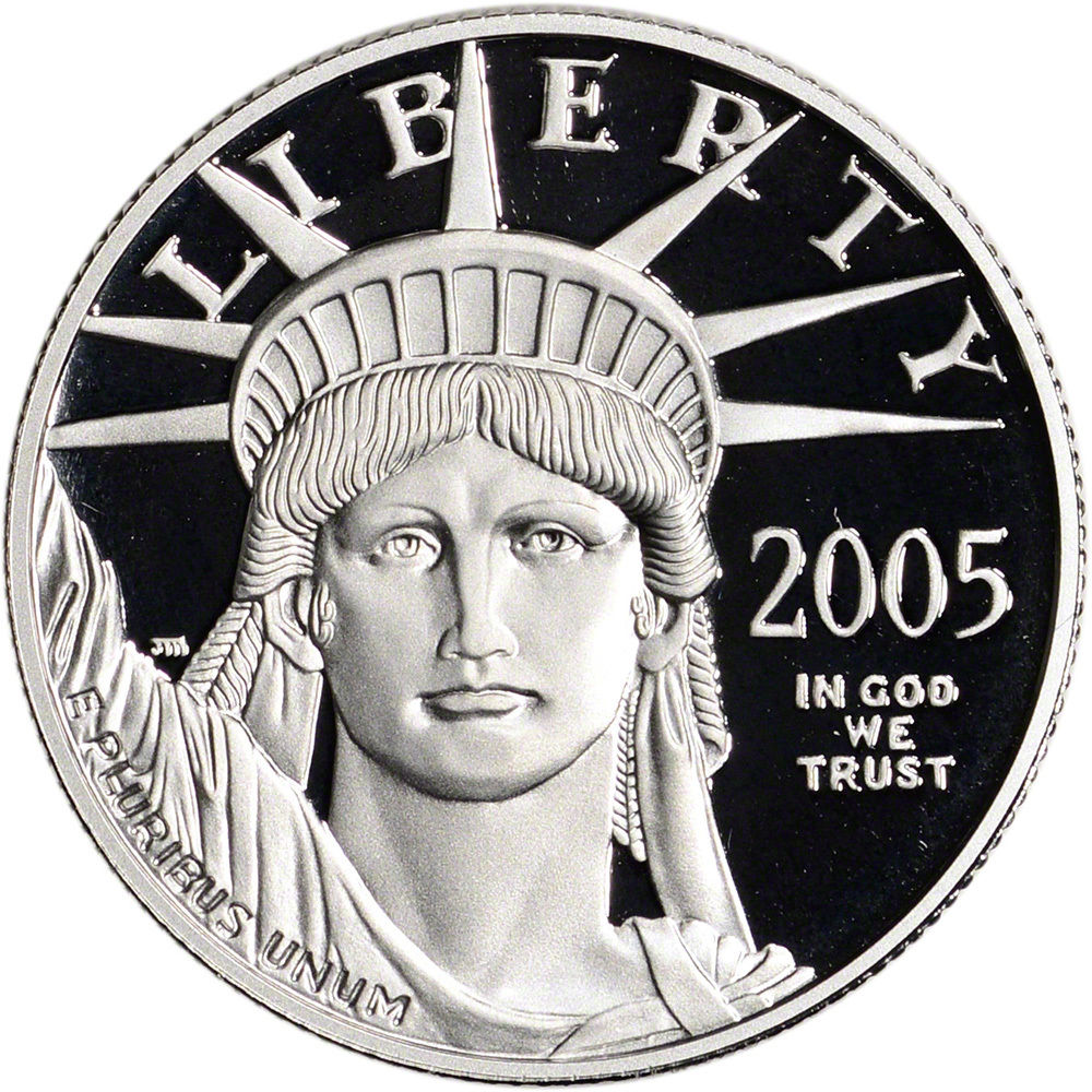 2005 American Platinum Eagle Proof (1/2 oz) $50