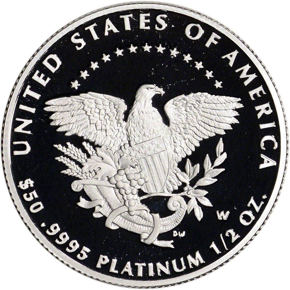 2005 American Platinum Eagle Proof (1/2 oz) $50