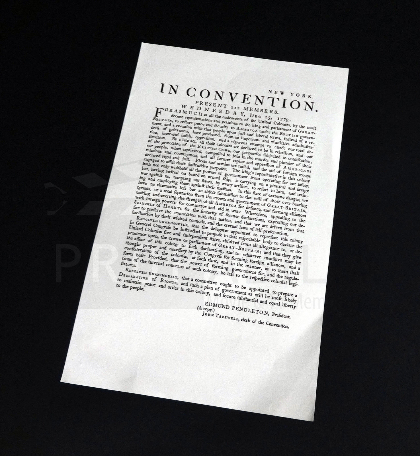 TURN Washington's Spies Prop In Convention Poster (TURN0780)