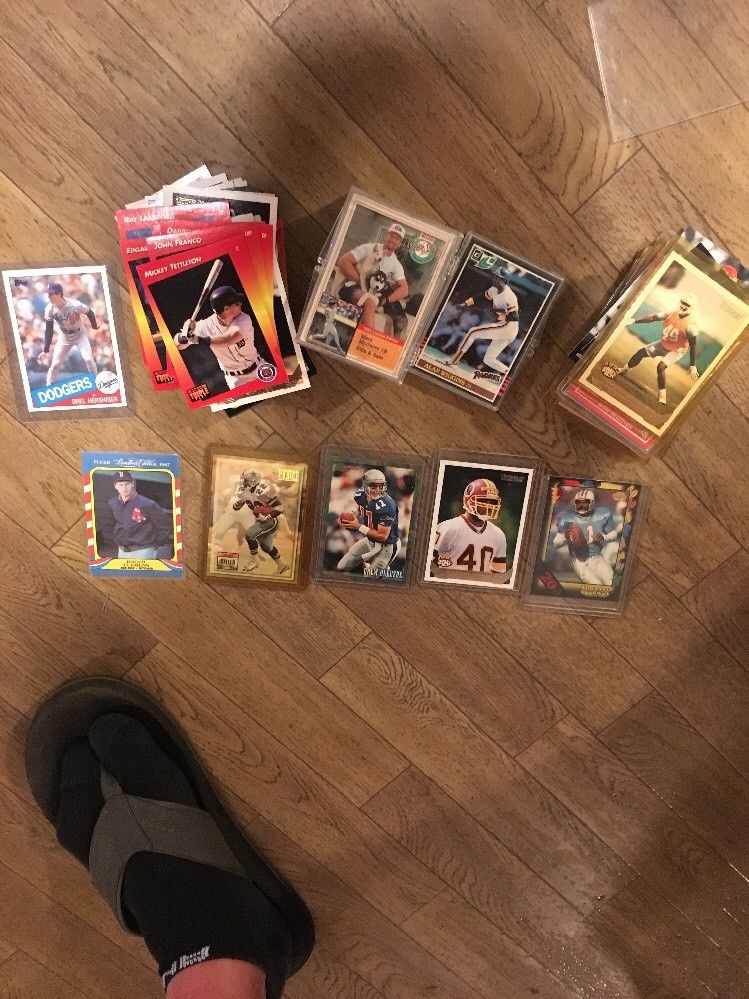 Collection Of Football & Baseball Cards From Mid 80s To Mid 90s